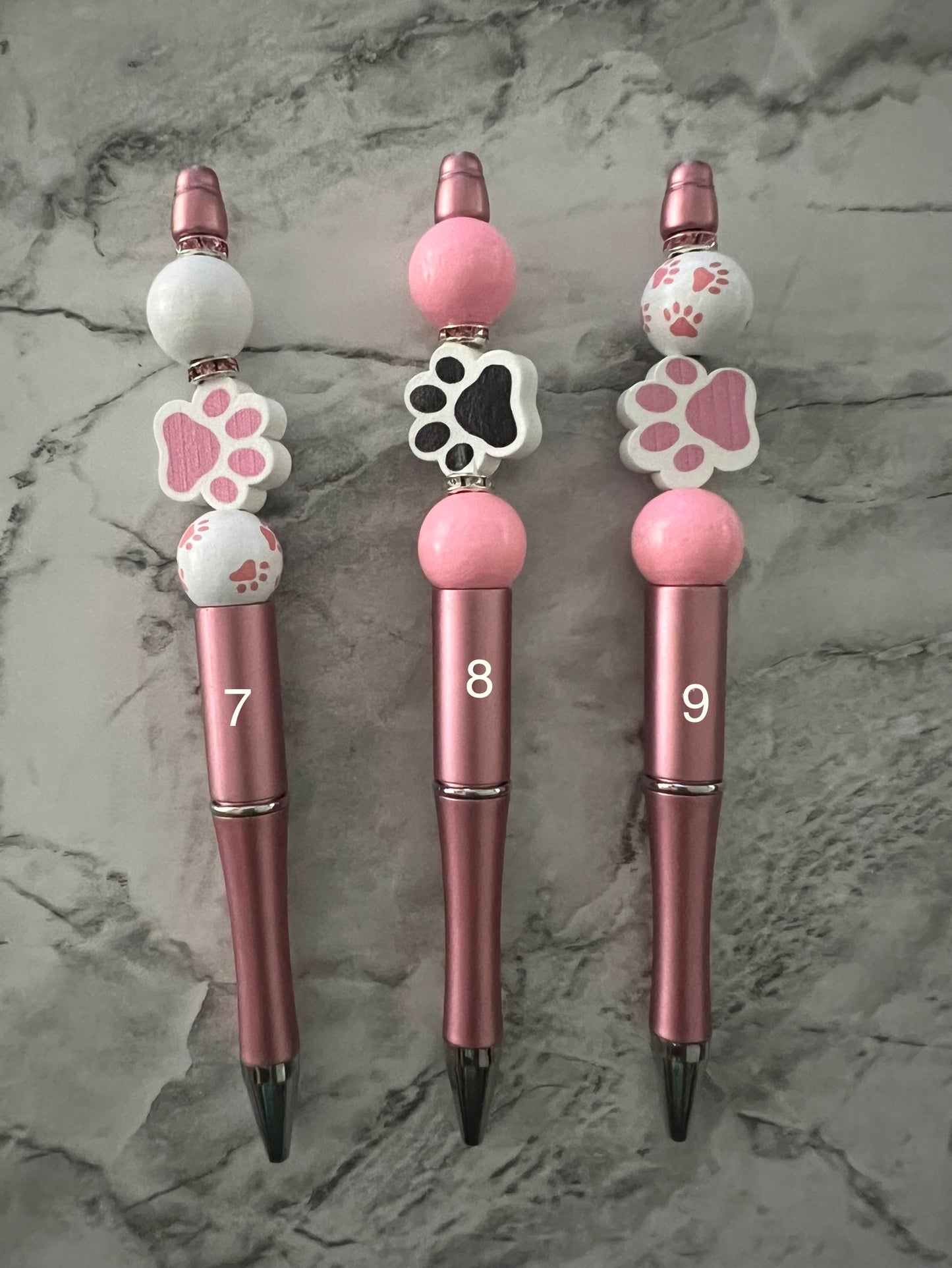 Beaded Pens "Paw Print"