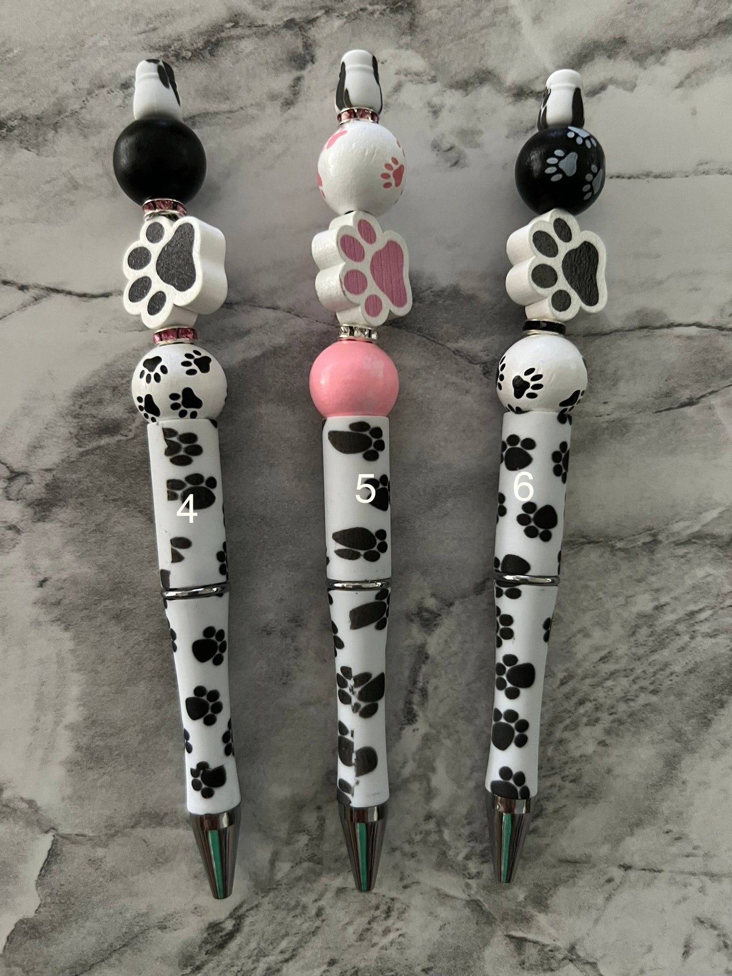 Beaded Pens "Paw Print"