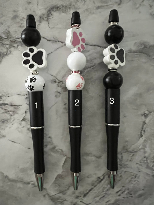 Beaded Pens "Paw Print"