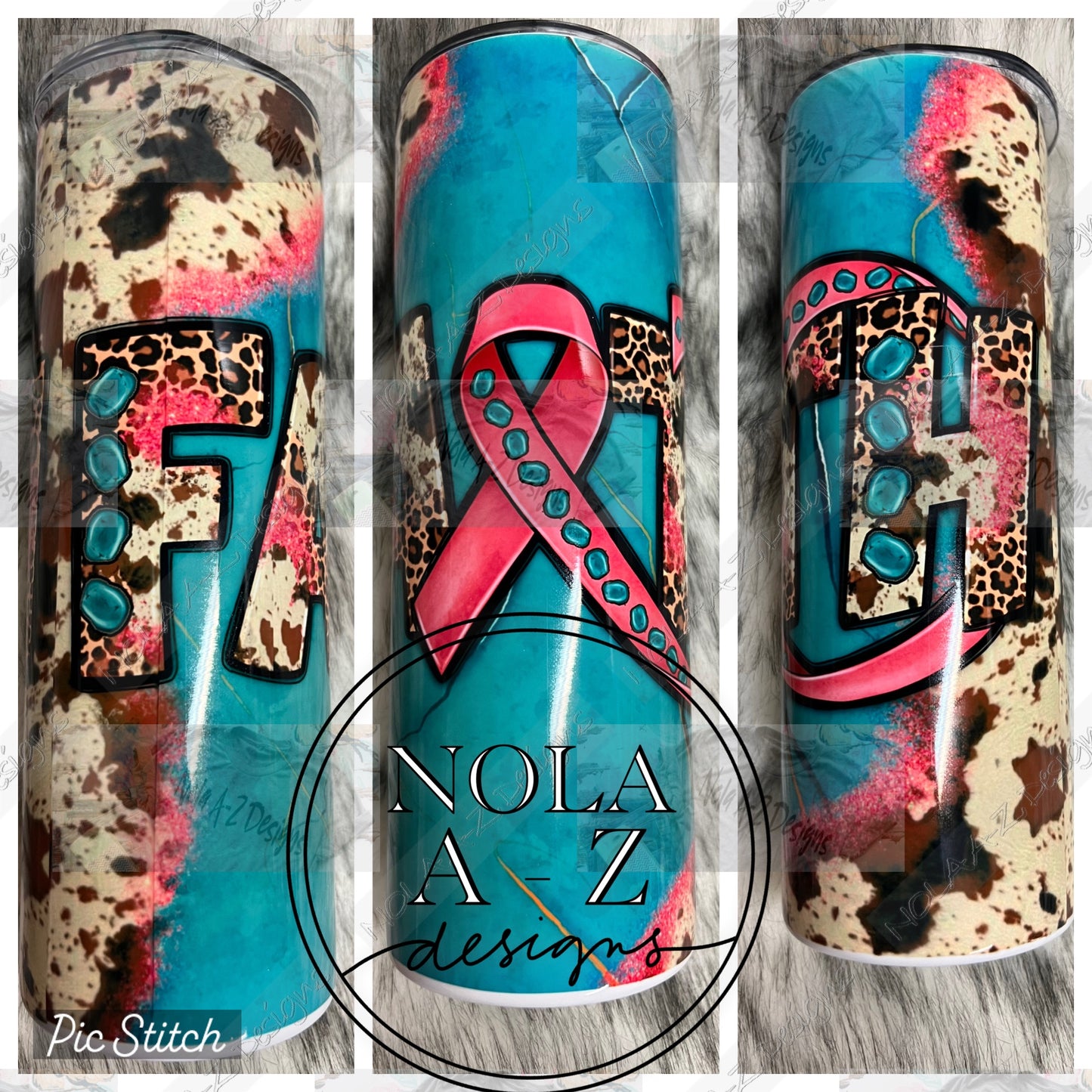 Faith Pink Ribbon Tumbler